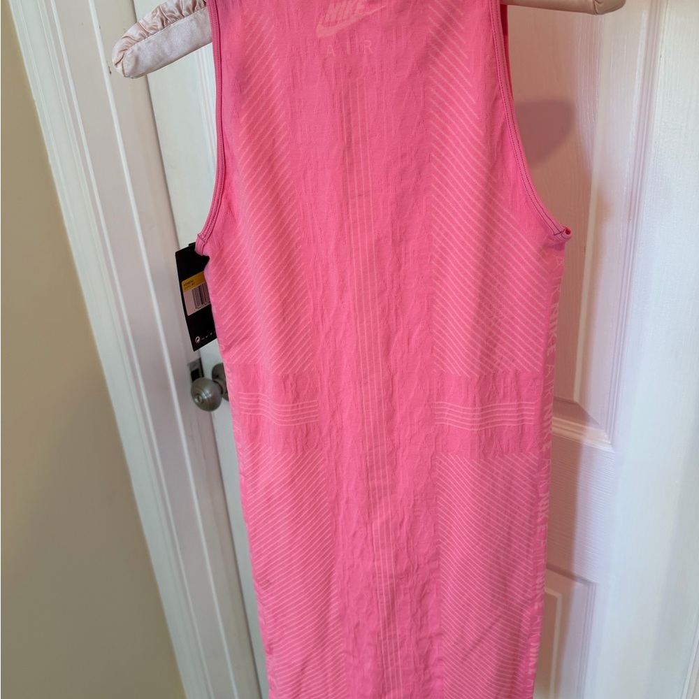 Nike Air Seamless Dress Mock Neck Body Con Vibrant Bubblegum Pink NWT
